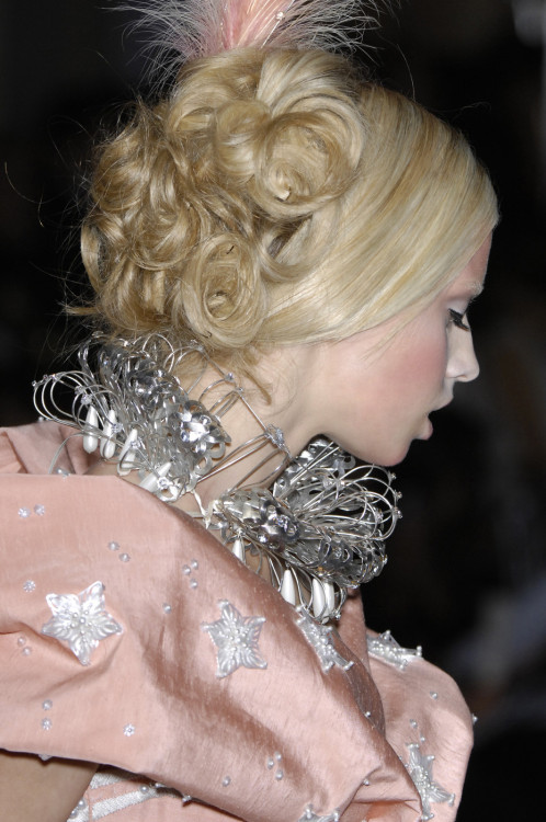 Milana Keller for Christian Dior Haute Couture Fall 2007