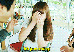 namdiva:  The director teaching Soohyun how it should be done and at the same time trying to calm her down. 