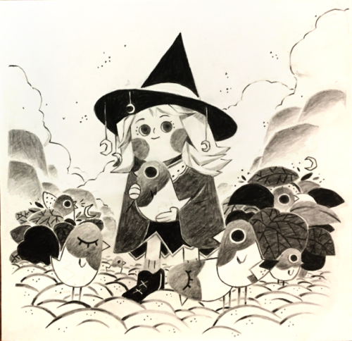 billandashley:A classical little witch with her birds For Japan Expo 2018 TERRA FUJI