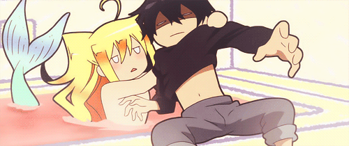 kanariiya:  "Come on in. I'll wash your hair for you." 