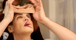 cinema-phantom:  Getting into make-up as The Phantom 