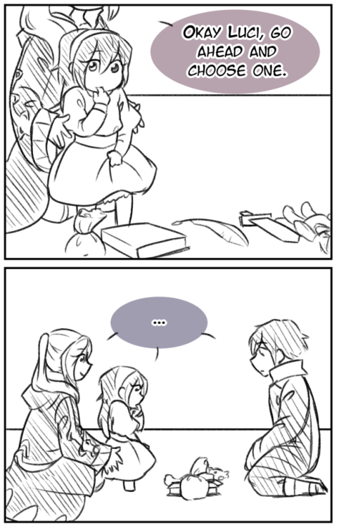 knightofiris: Based off of this post because I instantly thought of Chrom and Lucina while reading i
