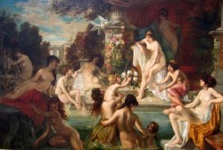 loumargi:1890 joseph bernard the nymphs harem bathing