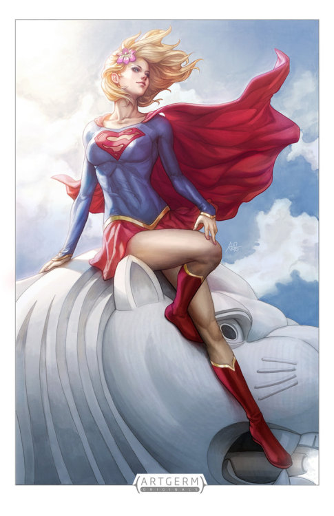 Supergirl SG Colored – By Stanley Lau of Singapore(via @GeeksNGamers)“ This is the digital col