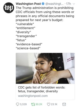 naamahdarling: sadmac356:  theriverscribe:  weavemama:   weavemama: THESE ARE ELEMENTS OF TOTALITARIANISM INCASE SOME OF Y’ALL WERE WONDERING Source you know shit is bad when a HEALTH AGENCY can’t say ‘science based’……..   Can’t use “diversity”