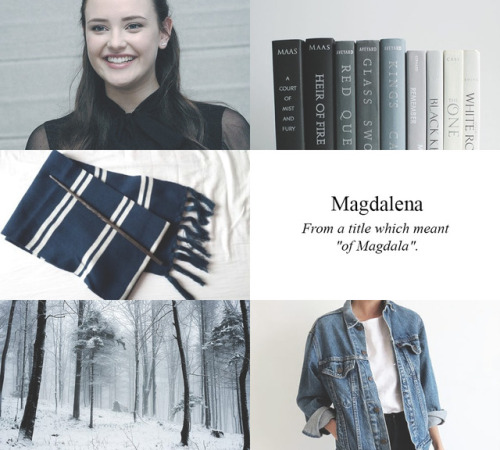 Aesthetic name: Magdalena – Ravenclaw, requested by walking-muggle