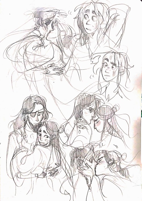 I’ve been reading tgcf so here are some doodles ~