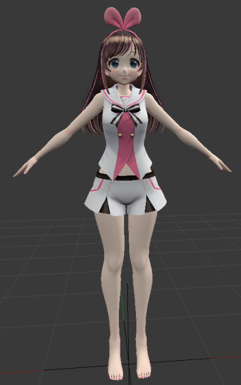 Of course. As soon as i start thinking about porting the Kizuna AI model, there is a new “release” with the materials fixed. It looks nice, buuuut she doesn’t have her gloves/whateveriscalled, stockings and boots, so… i don’t know what