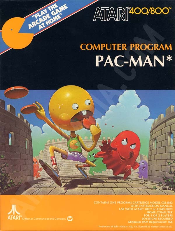 thehauntedrocket:  Vintage Video Game - Atari 400/800 Pac-Man 