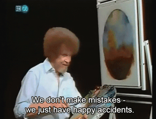 jumpyhyliannetop:itsmydarkesthour:hippies-like-us:kuneria:Bob Ross soothes and calms and makes me ha