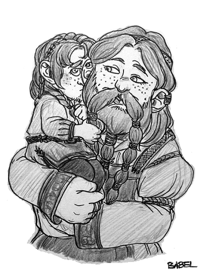 poplitealqueen:  babelstrudel: i felt like drawing dwarves… but also ladies… SO I COMBINED IT.  Sighs happily.