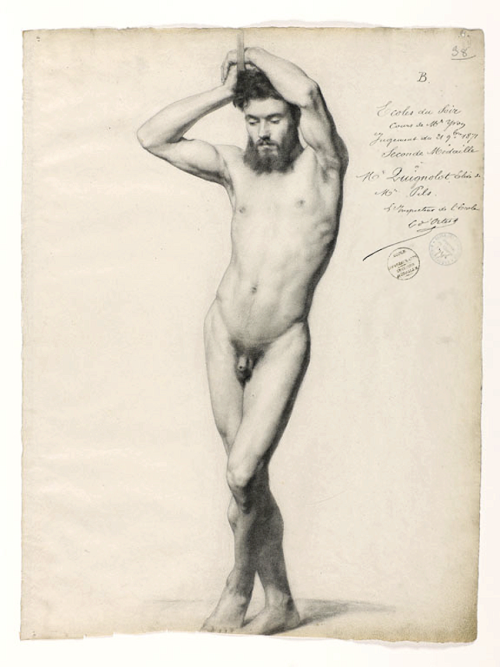 langoaurelian:  ABOVE: Academic study, by Auguste Mengin, 1871. This and the study