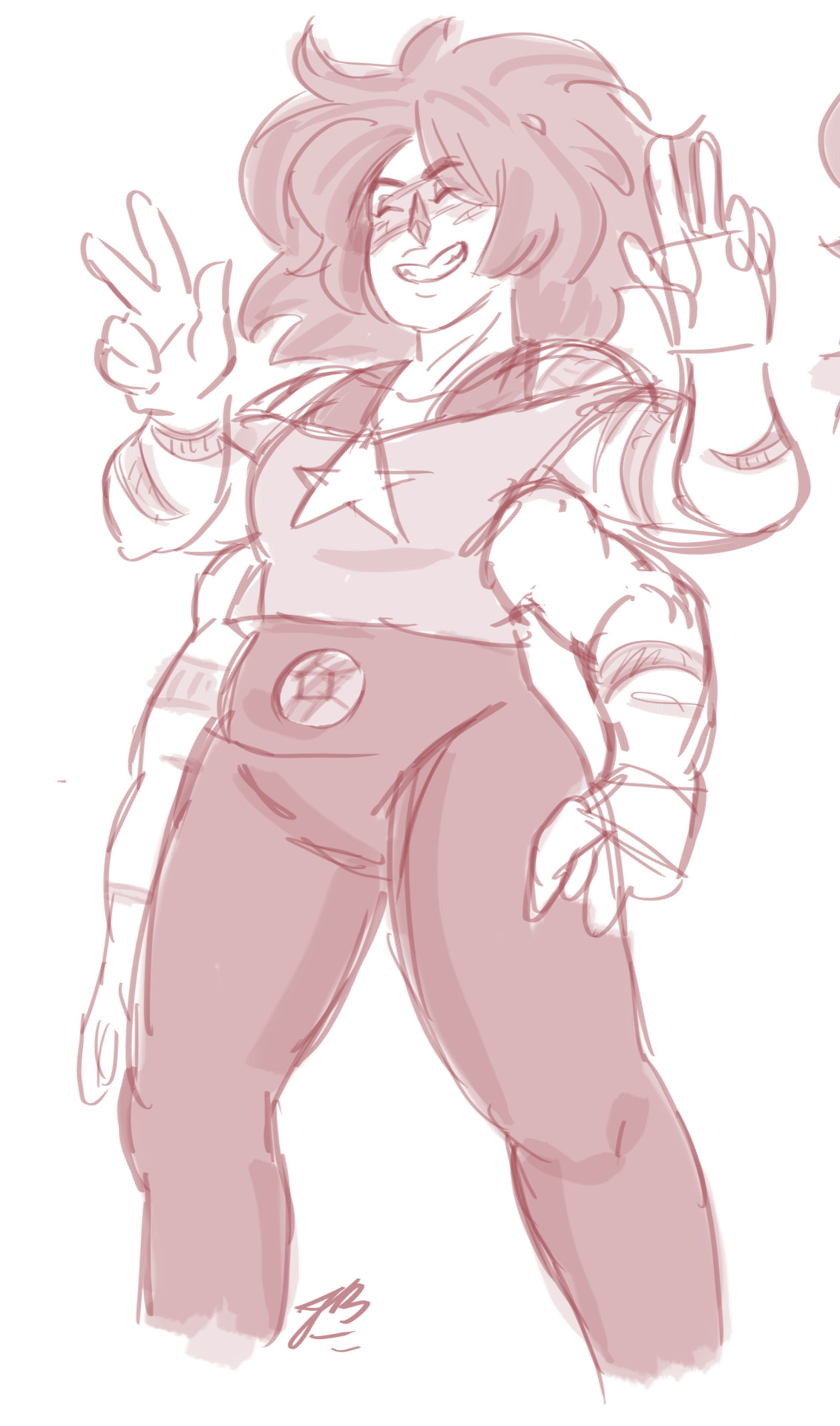 ijessbest:  Hi everyone ! Here are some doodle of a fusion that I’ve been working