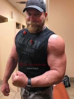 deviantmancom:Get your beast on || http://www.deviantman.com #gymbull #bullmuscle #bigfucker #deviantman #musclebear #beastmode #roughneck #redneckcopmuscle