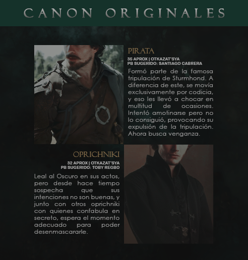 PERSONAJES CANON ORIGINALES [2/5]Si te interesa alguno de ellos, ¡contáctanos por ask o