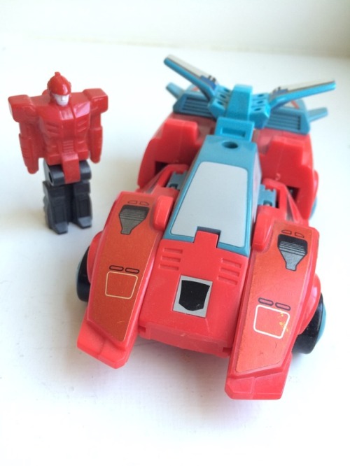 I said I was about down to small format Transformers, but I found a few more medium size ones like T