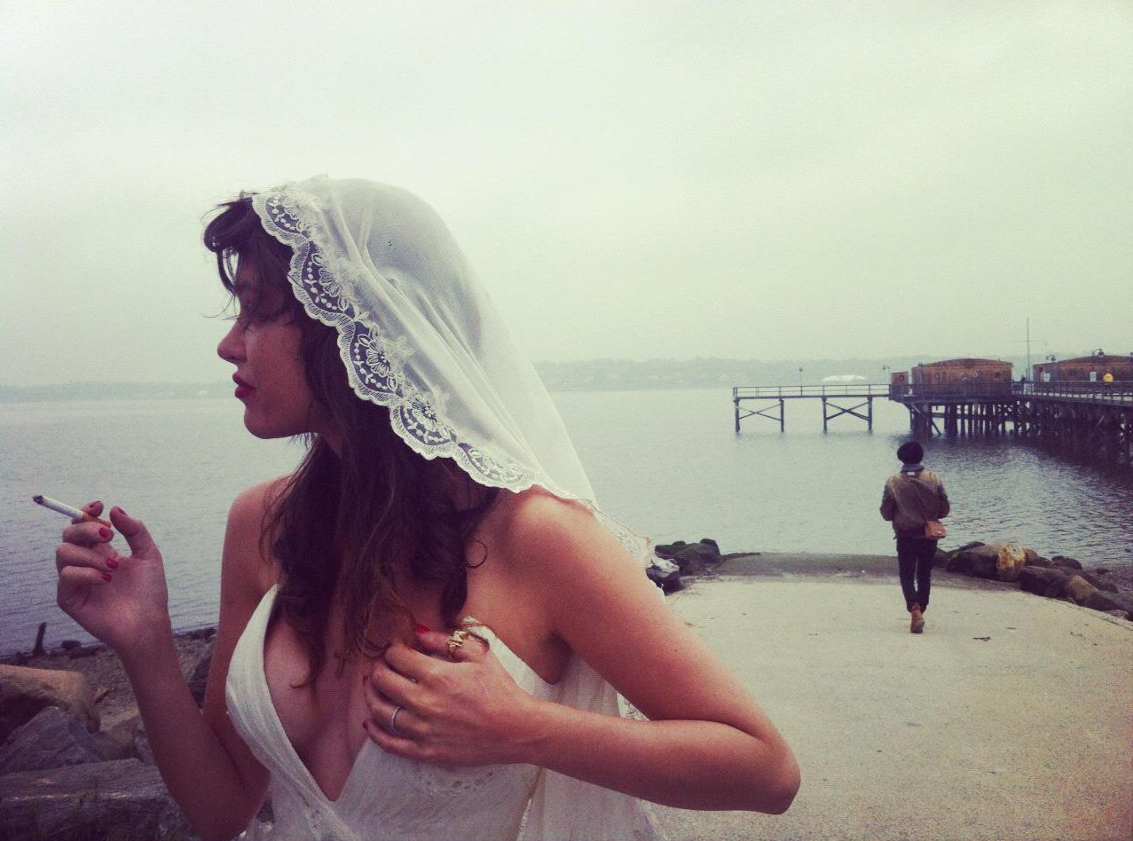 lasfloresdemayo:  olivier-serrano:  Paz de la Huerta  me at my wedding  