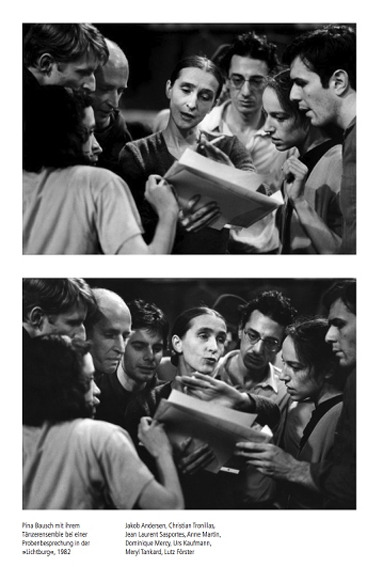 Walter Vogel, photographic homage to Pina Bausch. Take a look at his book. Or at the brochure of the