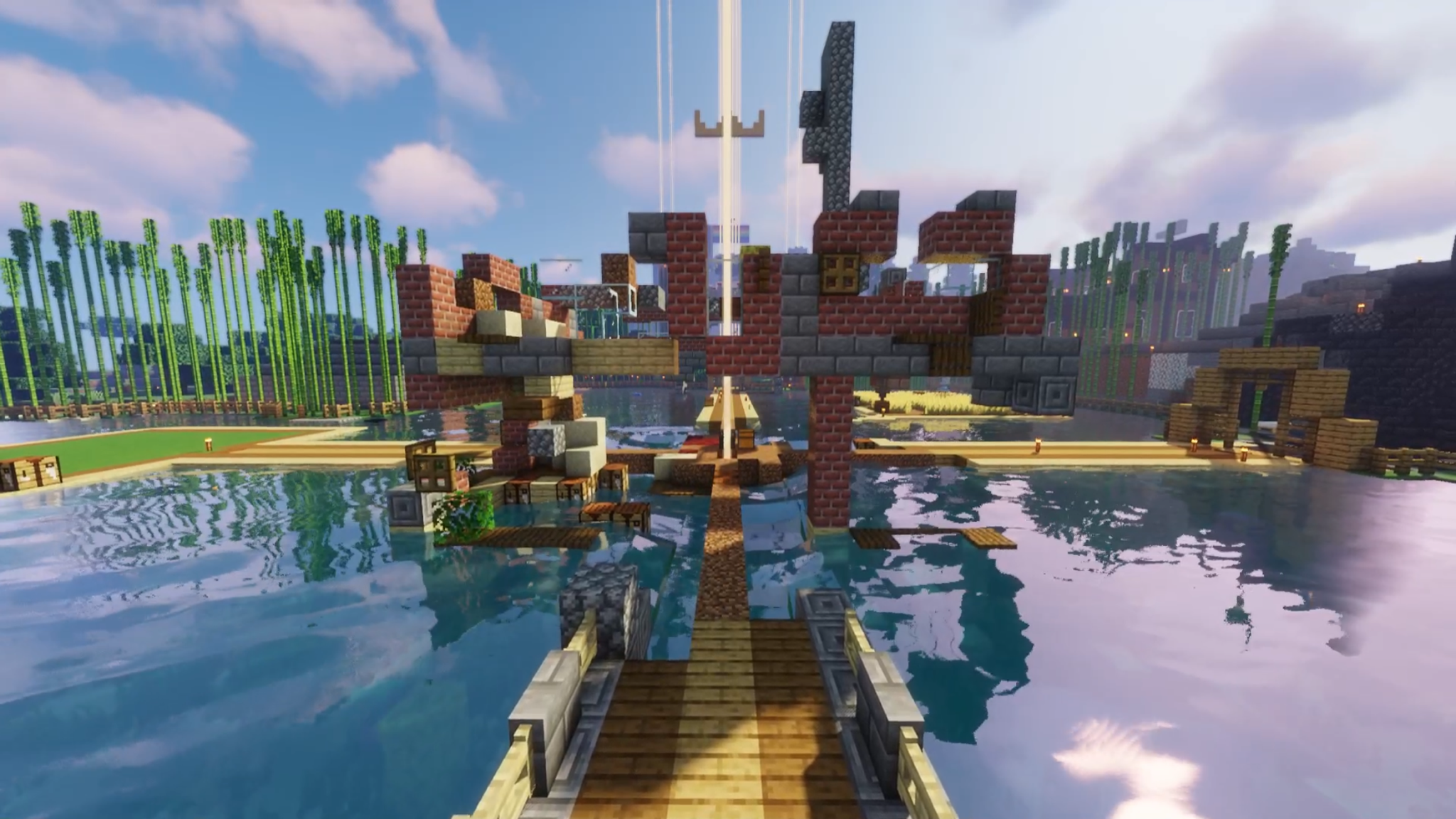 pics Lmanburg Blown Up With Shaders dream smp community house wallpaper
