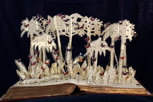 Hunting for Heliconius A book sculpture by Justin Rowe www.daysfalllikeleaves.com