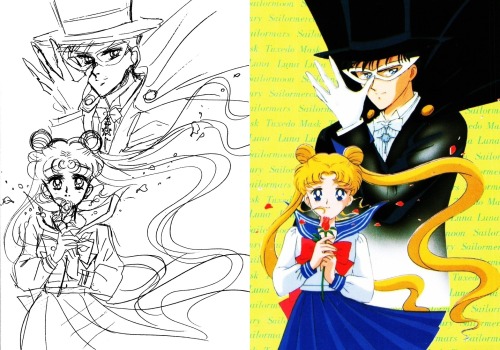  Sailor Moon Animanga Books by Nakayoshi CoverSketches by Naoko Takeuchi (1)