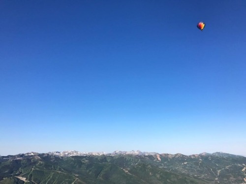 Happy Independence Day down there! #america #hotairballoon #utah #parkcity (at Park City, Utah)