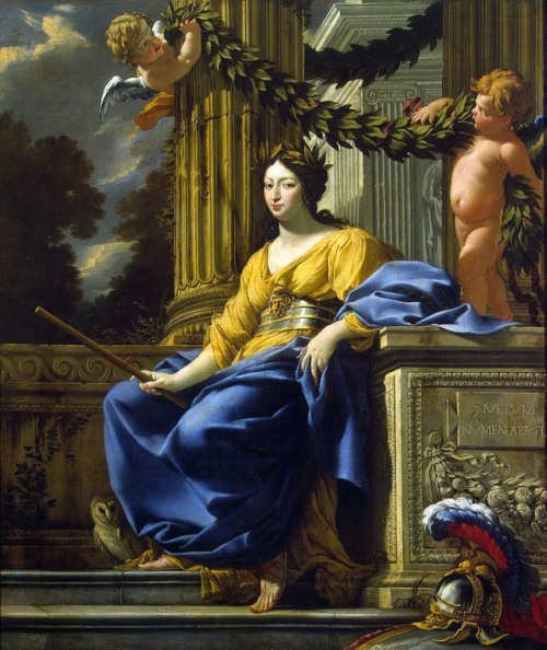Allegorical Portrait of Anna of Austria as Minerva, Simon Vouet, 1640s