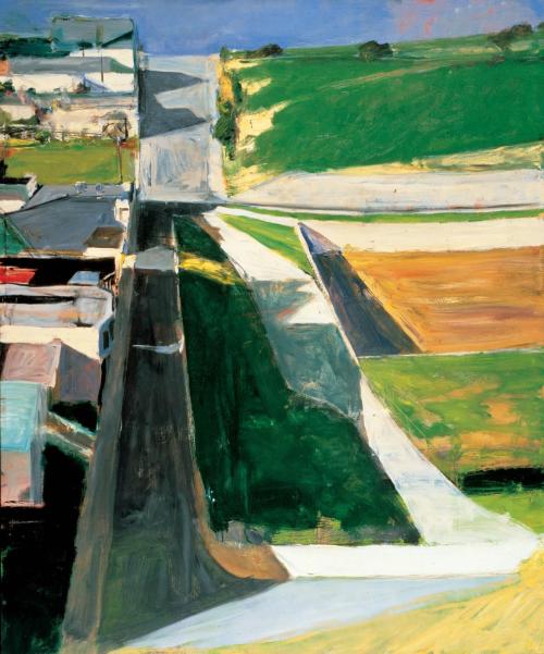 richard-diebenkorn: Cityscape I, 1963, Richard DiebenkornMedium: oil,canvas