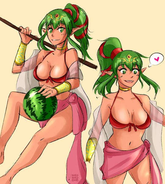 nikoniko808: Tiki doodles from FEH for the Ylissean Summer Event this + another variant