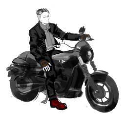 selgrais:Otabek got me shook with his harley davidson street 750