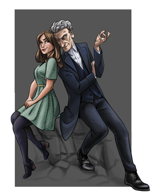 iesnoth:A manipulated pose of my DW OTP. The teacher and the professor. <3