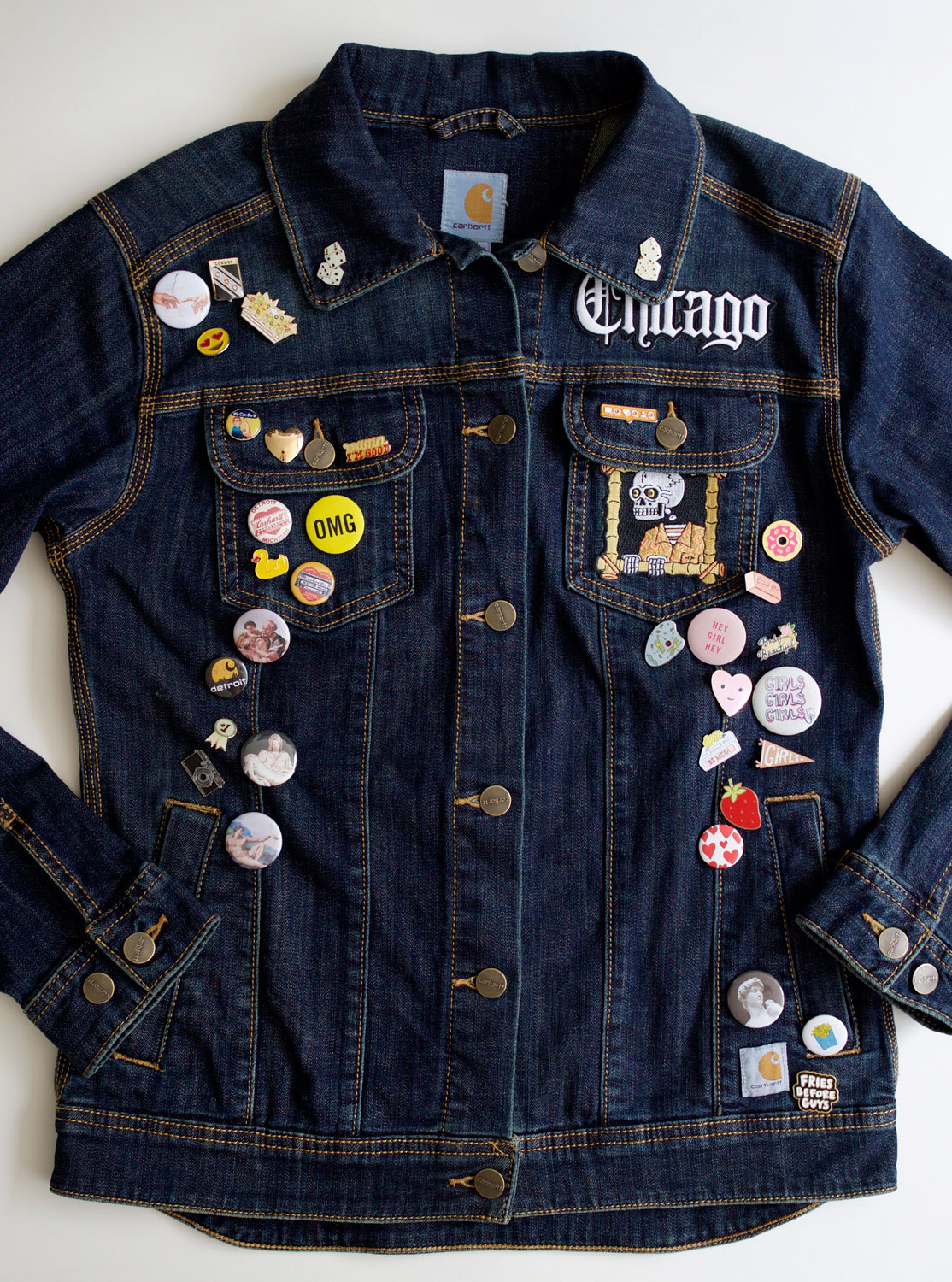 crafted in carhartt - Denim Jacket Makeover The Carhartt Brewster...