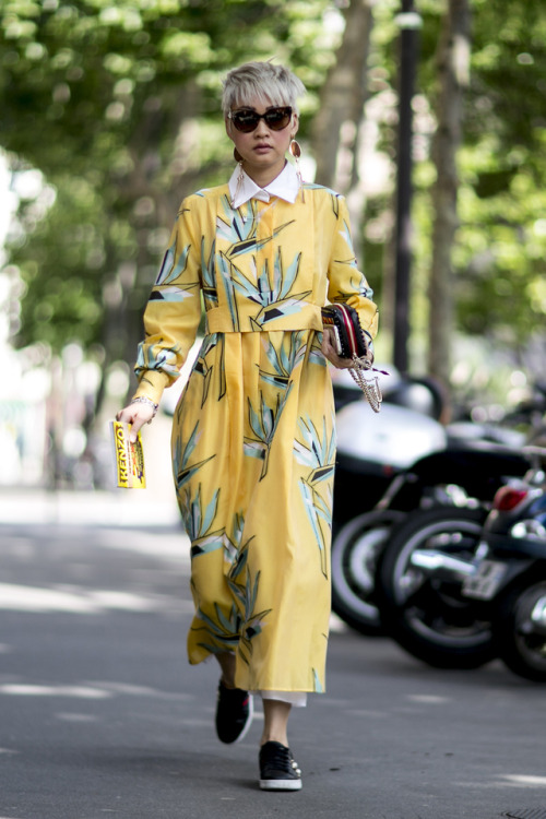 skirt yellow prints