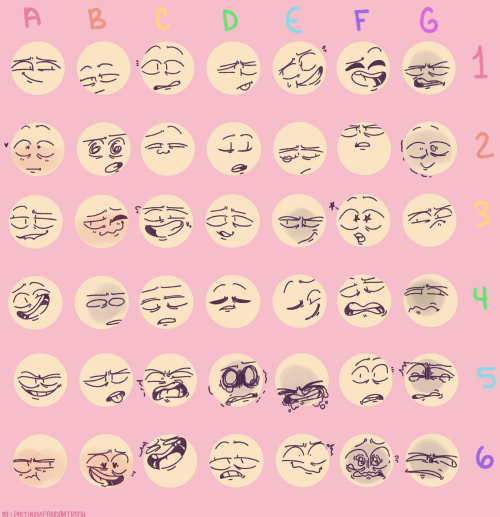 platinumfandomtrash:I was helping a friend out with figuring out expressionsFeel free to use yoursel