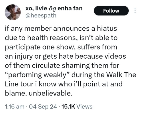 Wow J-engenes Be Showing Their Priorities And Its Clearly Not Enhypens Health At All. When Will People