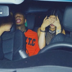 keeping-up-with-the-jenners:  May 4, 2015: Kylie and Tyga at Rihanna’s after party in New York