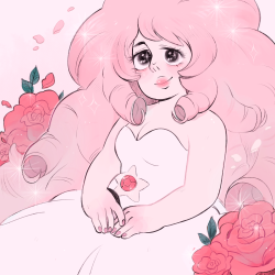 ieafy:  Art trade with @chromiart ! A shoujo Rose Quartz ♥ ♥ ♥ 