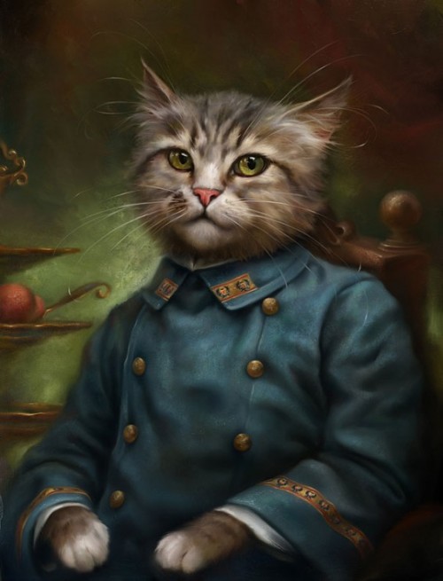 caterville:Regal Cats in Oil by: Eldar Zakirov