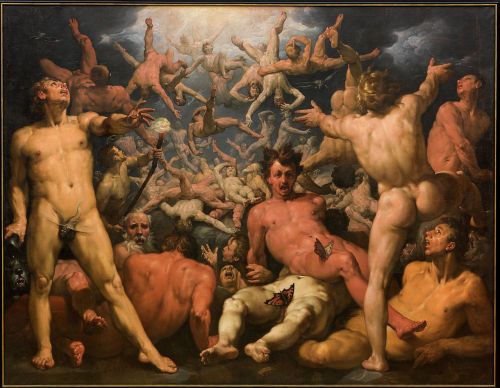 The Fall of the Titans, Cornelis Corneliszoon van Haarlem, 1590