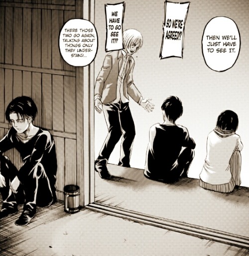 Levis Secret Soft Spot For The Shiganshina Trio