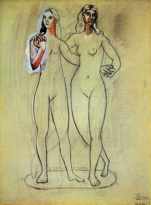 XXX topcat77:  Pablo Picasso. Deux nus féminins photo