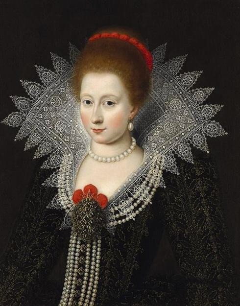 Portrait of a lady, possibly Anne of Denmark, Paul van Somer 