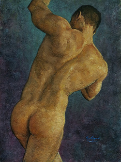 Ron Griswold, Figure Study, oil on panel