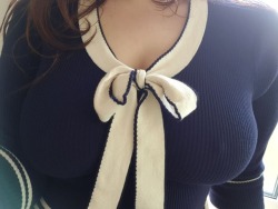the-poking-tits:  My boss approved the sweater.