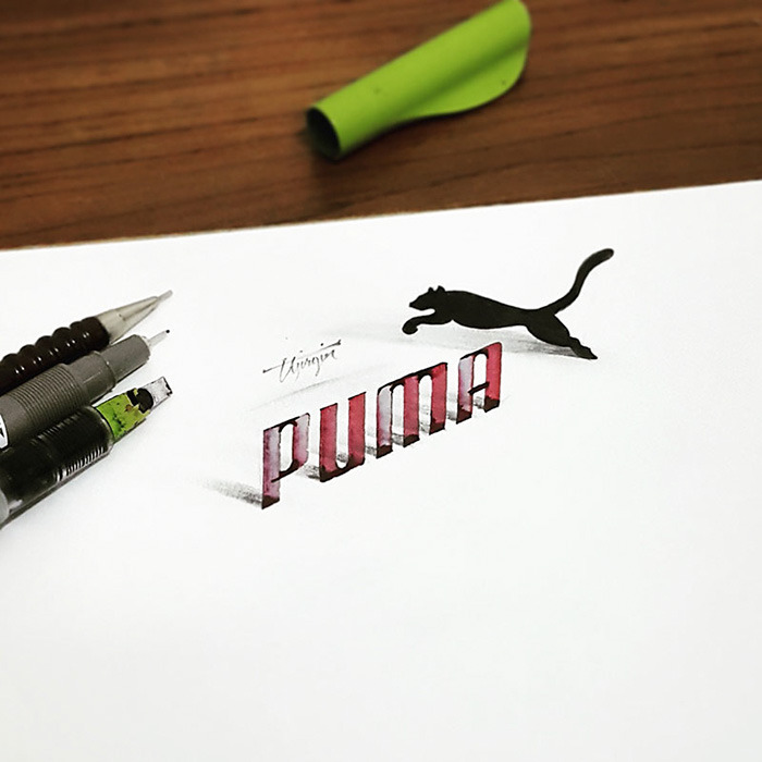 mymodernmet:  New 3D Calligraphy Creations Look Like They’re Popping Off the Page