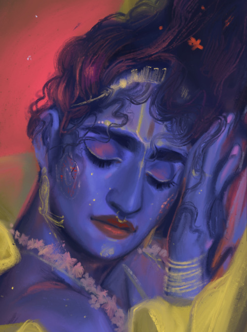 hiranyaksha: Never posted this on here! But I drew this Vishnu for my mom a while back