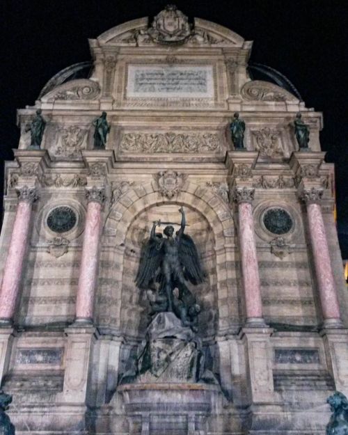 Fontaine Saint Michel, Paris , France - 2017