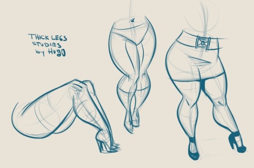 Thick legs studies. A good way to warm up adult photos