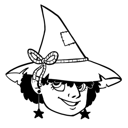 Drew A Few Witch Icons To Make Up A Couple Of My Missed Days. So That Makes 13 Witches So Far This Month!