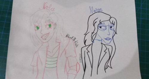 I've Been Having A Bit Of An Art Block Lately, So I Decided To Draw @cryptidfruit Dolce, And @thephoenixdescendant